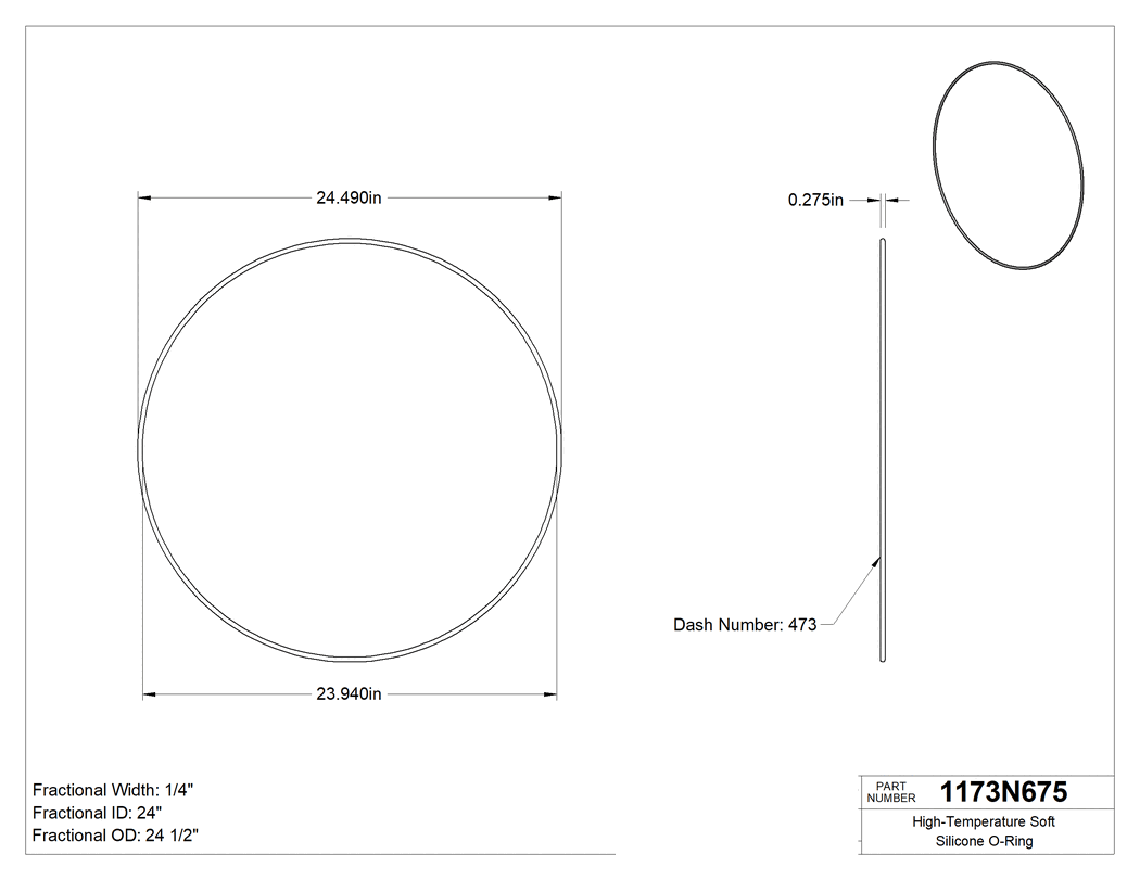 Technical drawing - 1173N675